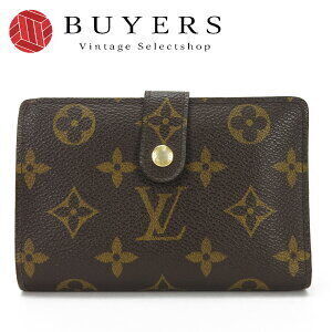 Louis Vuitton Porte Monnaie Wallet Bi Viennois Bifold Clasp LV Leather